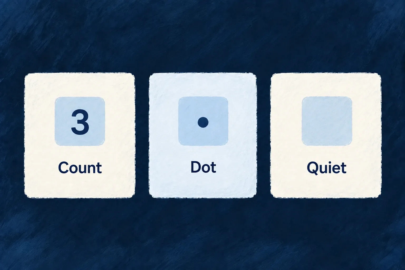 A badge can display a count, a dot or no visible indicator.