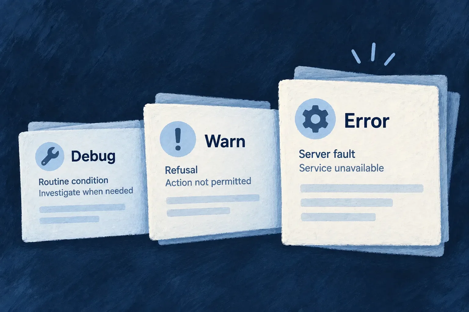 Classified errors retain their severity at the handling boundary.