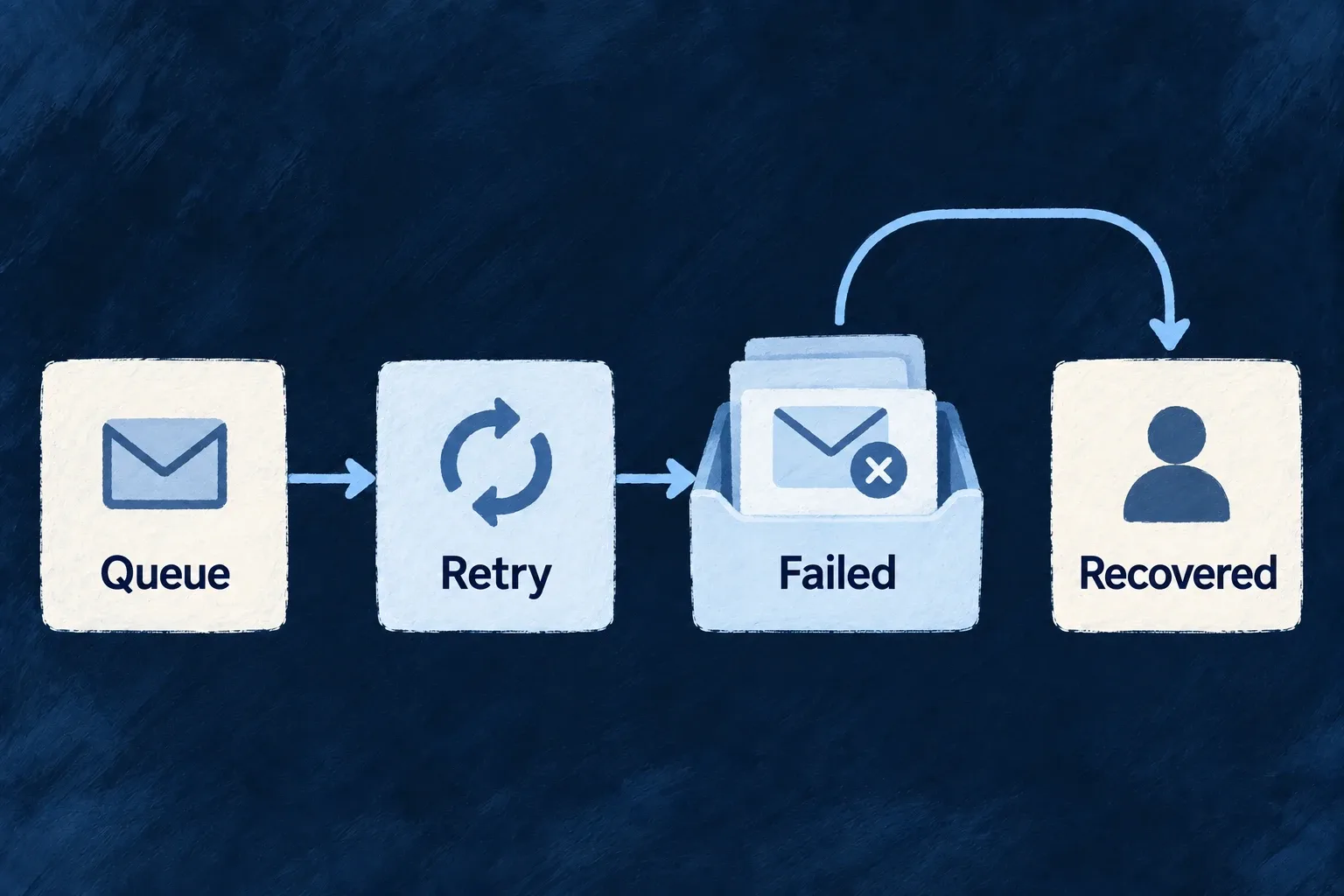 Queued security-event deliveries are retried, with retained failures available for operator recovery.